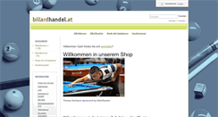 Desktop Screenshot of billardhandel.at